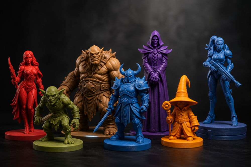 3D printed miniatures
